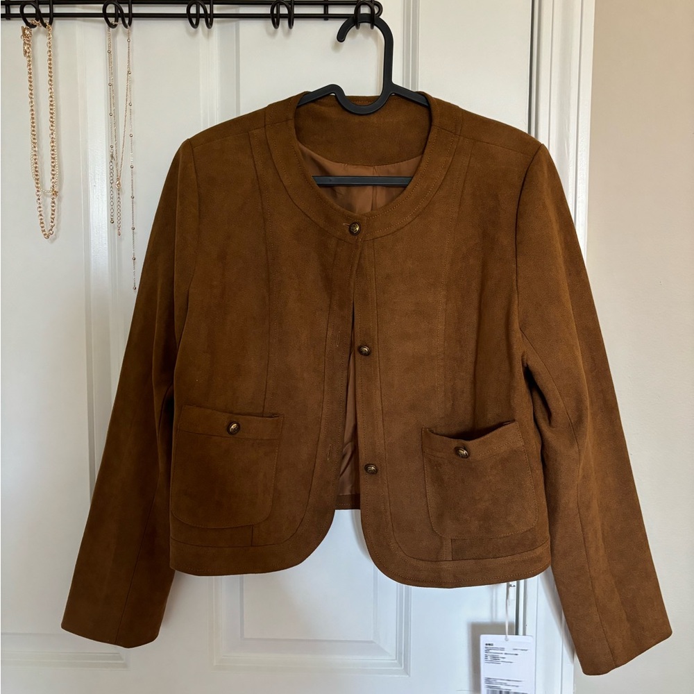 Brown Suede Women's Jacket